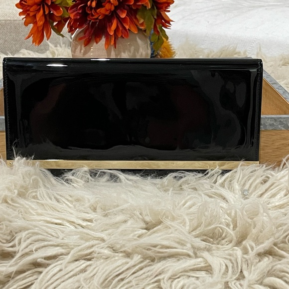 Jimmy Choo Black Leather Clutch - Picture 1 of 7
